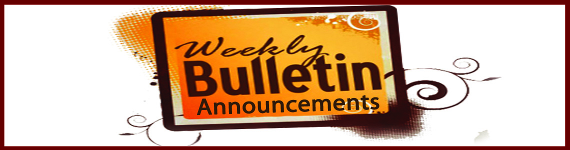 Sunday Bulletin Announcements - First United Methodist Church Northville